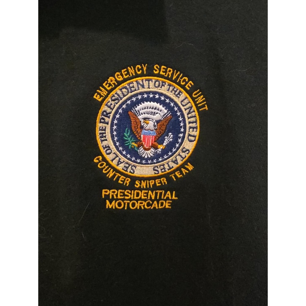Vintage Presidential Motorcade Counter Sniper Team ESU Sweatshirt Jerzees L - Picture 2 of 4